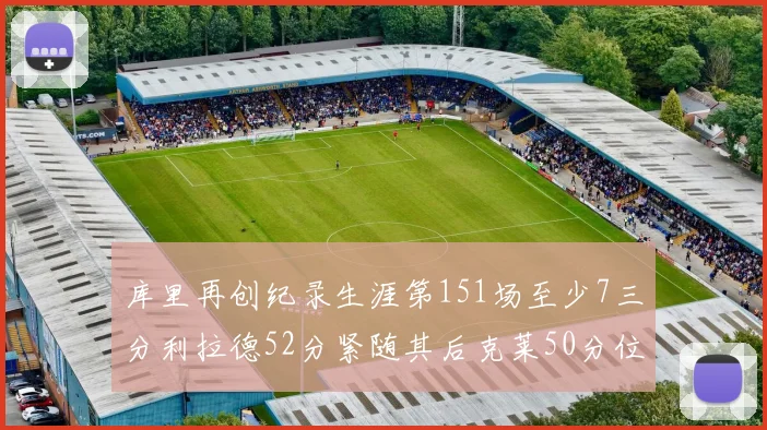 库里再创纪录生涯第151场至少7三分利拉德52分紧随其后克莱50分位列第三